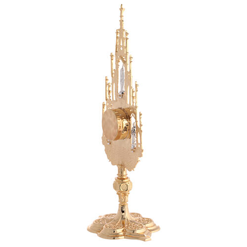 Reliquary, Gothic style in cast brass H51cm 9