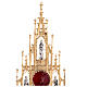 Reliquary, Gothic style in cast brass H51cm s3