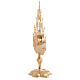 Reliquary, Gothic style in cast brass H51cm s9