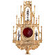 Gothic style reliquary, cast brass H 20" s2
