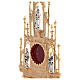 Gothic style reliquary, cast brass H 20" s8