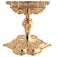 Gothic style reliquary, cast brass H 20" s10