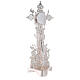 Reliquary Saint Cross silver-plated brass with base s10