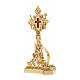 Reliquiario della Santa Croce ottone fuso oro s2