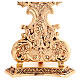 Reliquiario in ottone fuso oro croce e decorazioni s4