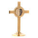 Reliquary with olive leaves design in gold-plated brass, Molina s1