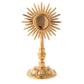 Molina reliquary classic style in golden brass