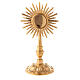 Molina reliquary classic style in golden brass s1