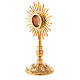 Molina reliquary classic style in golden brass s3
