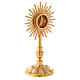 Molina reliquary classic style in golden brass s5