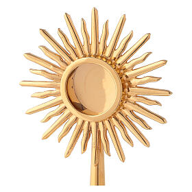 Classic style reliquary in gold-plated brass, Molina