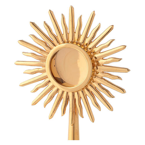 Classic style reliquary in gold-plated brass, Molina 2