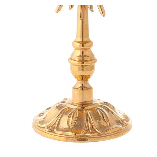 Classic style reliquary in gold-plated brass, Molina 4