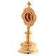 Molina reliquary baroque style in golden brass s2