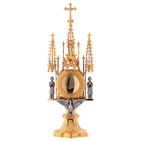 Molina reliquary Gothic style with Holy Spirit and Guardian Angels