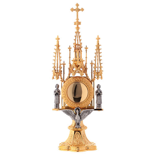 Molina reliquary Gothic style with Holy Spirit and Guardian Angels 1