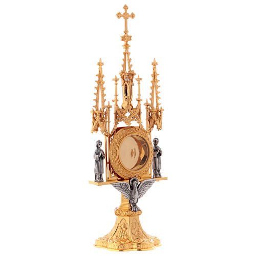 Molina reliquary Gothic style with Holy Spirit and Guardian Angels 5