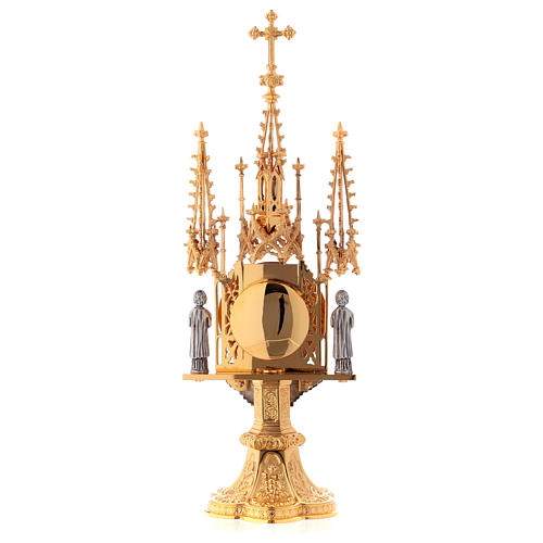 Molina reliquary Gothic style with Holy Spirit and Guardian Angels 7