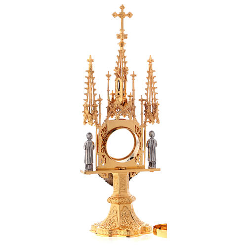 Molina reliquary Gothic style with Holy Spirit and Guardian Angels 8
