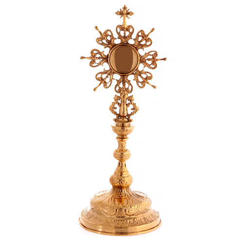 Reliquary in gold-plated brass hand chiseled, Molina 1