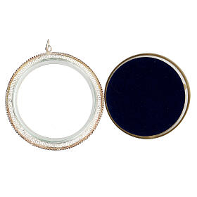 Reliquaire filigrane rond 6 cm argent 925 s3