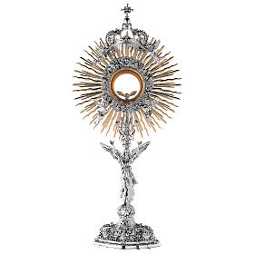 Ostensorio base ángel latón bicolor 70 cm barroco