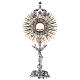Ostensorio base ángel latón bicolor 70 cm barroco s1