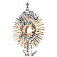 Ostensorio base ángel latón bicolor 70 cm barroco s5
