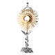 Ostensorio base ángel latón bicolor 70 cm barroco s11