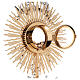 Ostensorio base ángel latón bicolor 70 cm barroco s13