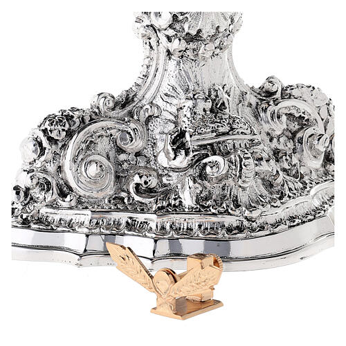 Ostensoir baroque avec ange laiton bicolore 70 cm 14