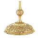Gold plated brass monstrance with rays h 50 cm s3