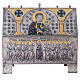 Reliquiar, Papst Johannes Paul II, Kupfer ziseliert, 40x40x20 cm s8