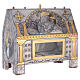 Relikwiarz Papież Wojtyła miedź rzeźbiona 40x40x20 cm s5
