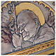 Reliquary Pope John Paul II chiseled copper 40x40x20 cm s18