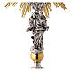 Baroque brass monstrance for Magna Host with angel, h 33.5 in s6