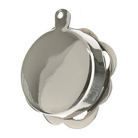 Reliquary with silver-plated edge, 1 inch diameter