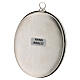 Oval wall reliquary of silver-plated brass, h 4 in s3