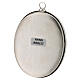 Relicário oval de parede latão prateado altura 10 cm s3