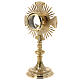 Ostensorio latón dorado cruz rayos decoración barroca h 40 cm s10