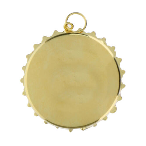 Teca reliquiario argento 800 dorata 3,2 cm 4