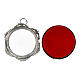 Reliquiario argento 800 rodiato circolare 3,2 cm s3