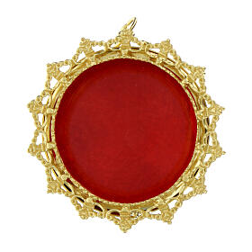 800 gilded silver reliquary golden frame 3.2 cm