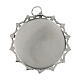 Reliquary display case with scalloped frame, 800 silver, diam. 1.2 in s4