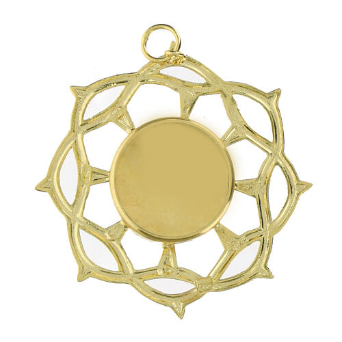 Reliquiario corona di spine argento 800 dorato 4