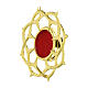 Reliquiario corona di spine argento 800 dorato s2