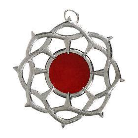 Reliquiario argento 800 corona di spine diam. 2 cm