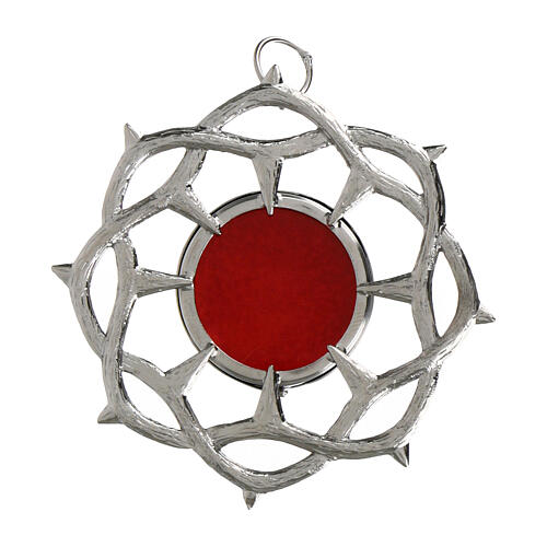 Reliquiario argento 800 corona di spine diam. 2 cm 1