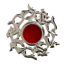 Reliquary of silver-plated brass, 0.8 in, crown of thorns