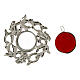 Reliquary of silver-plated brass, 0.8 in, crown of thorns s2